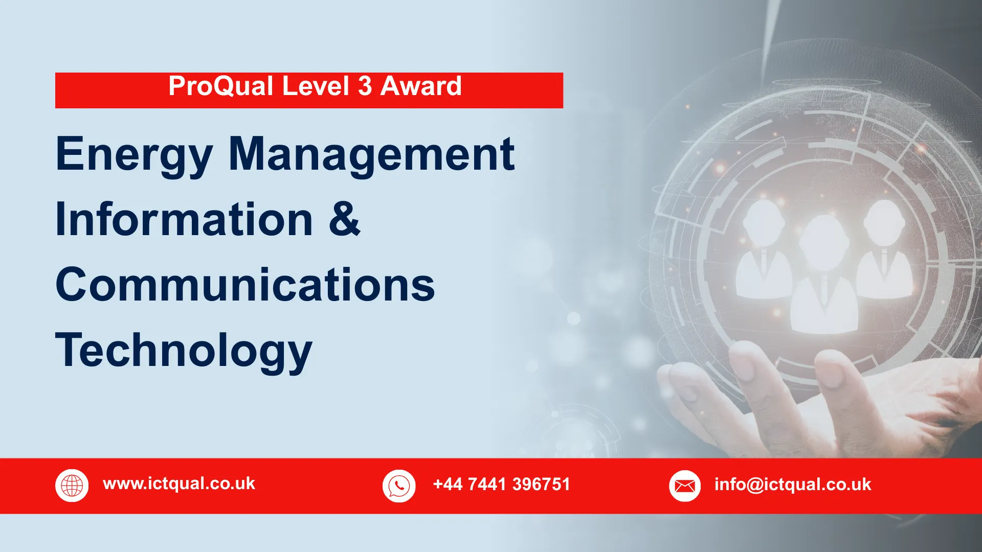 ProQual Level 3 Award in Energy Management : Information & Communications Technology