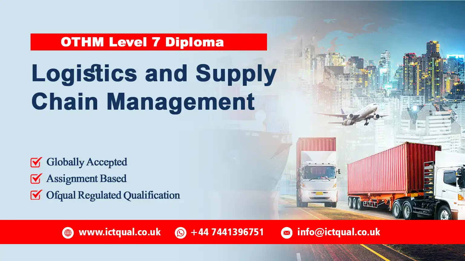 OTHM Level 7 Diploma in Logistics and Supply Chain Management