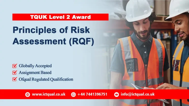 TQUK Level 2 Award in Principles of Risk Assessment (RQF)