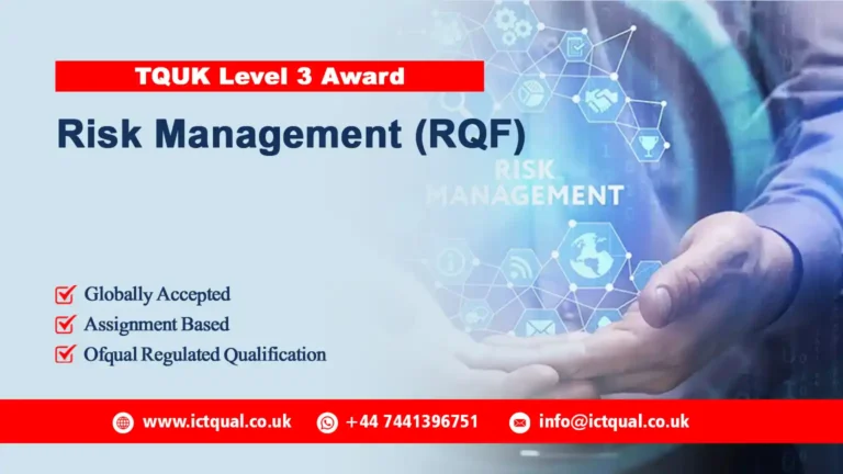 TQUK Level 3 Award in Risk Assessment (RQF)