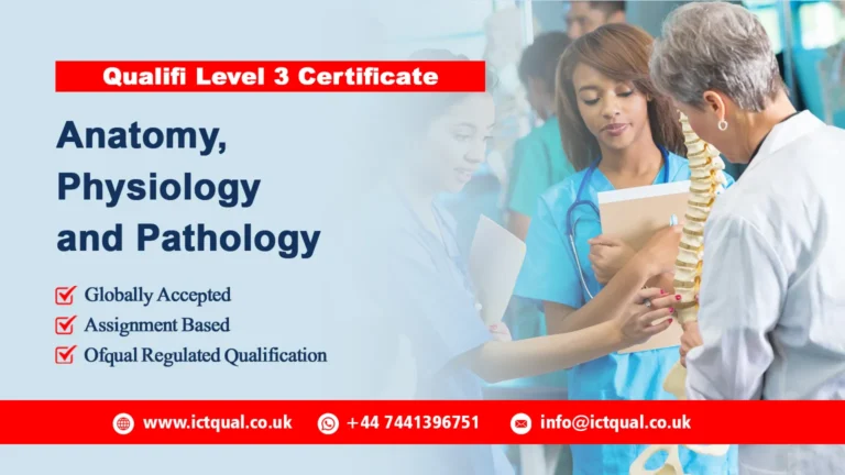 Qualifi Level 3 Certificate in Anatomy, Physiology, and Pathology