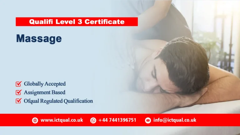 Qualifi Level 3 Certificate in Massage