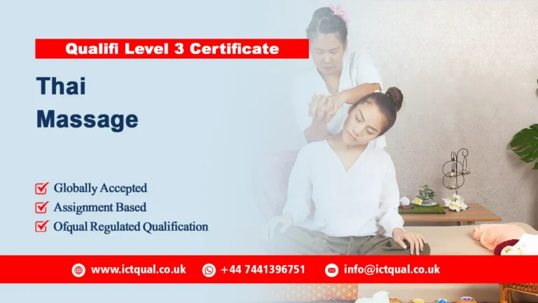 Qualifi Level 3 Certificate in Thai Massage