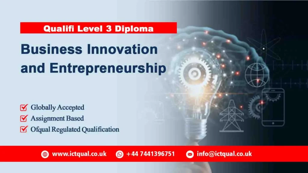 Qualifi Level 3 Diploma in Business Innovation and Entrepreneurship