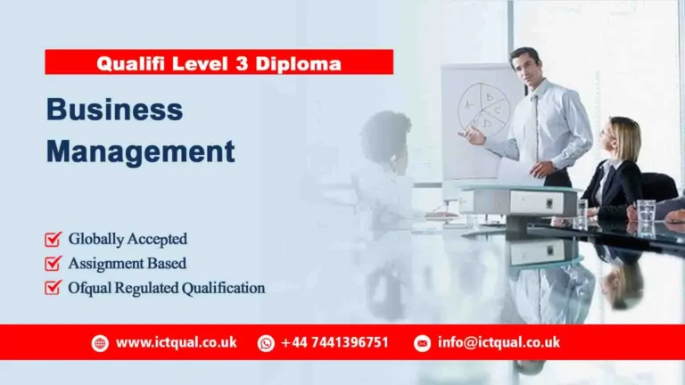 Qualifi Level 3 Diploma in Business Management