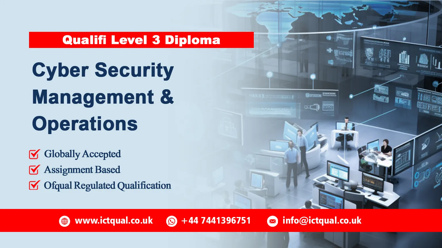 Qualifi Level 3 Diploma in Cyber Security Management and Operations