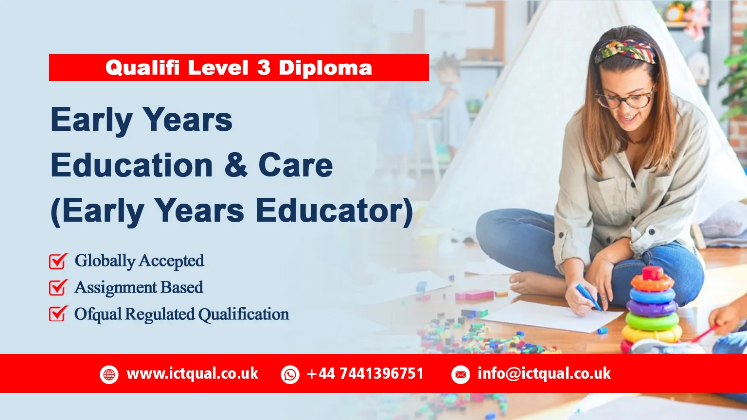 Qualifi Level 3 Diploma in Early Years Education and Care (Early Years Educator)