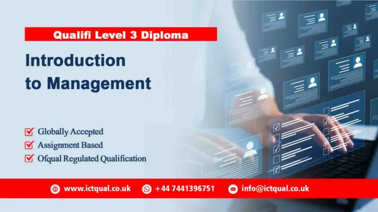 Qualifi Level 3 Diploma in Introduction to Management