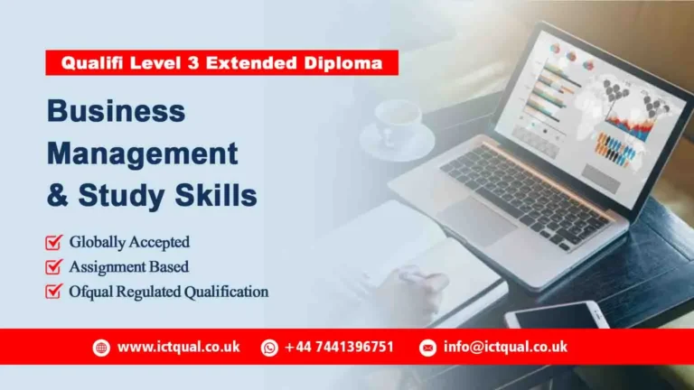 Qualifi Level 3 Extended Diploma in Business, Management and Study Skills