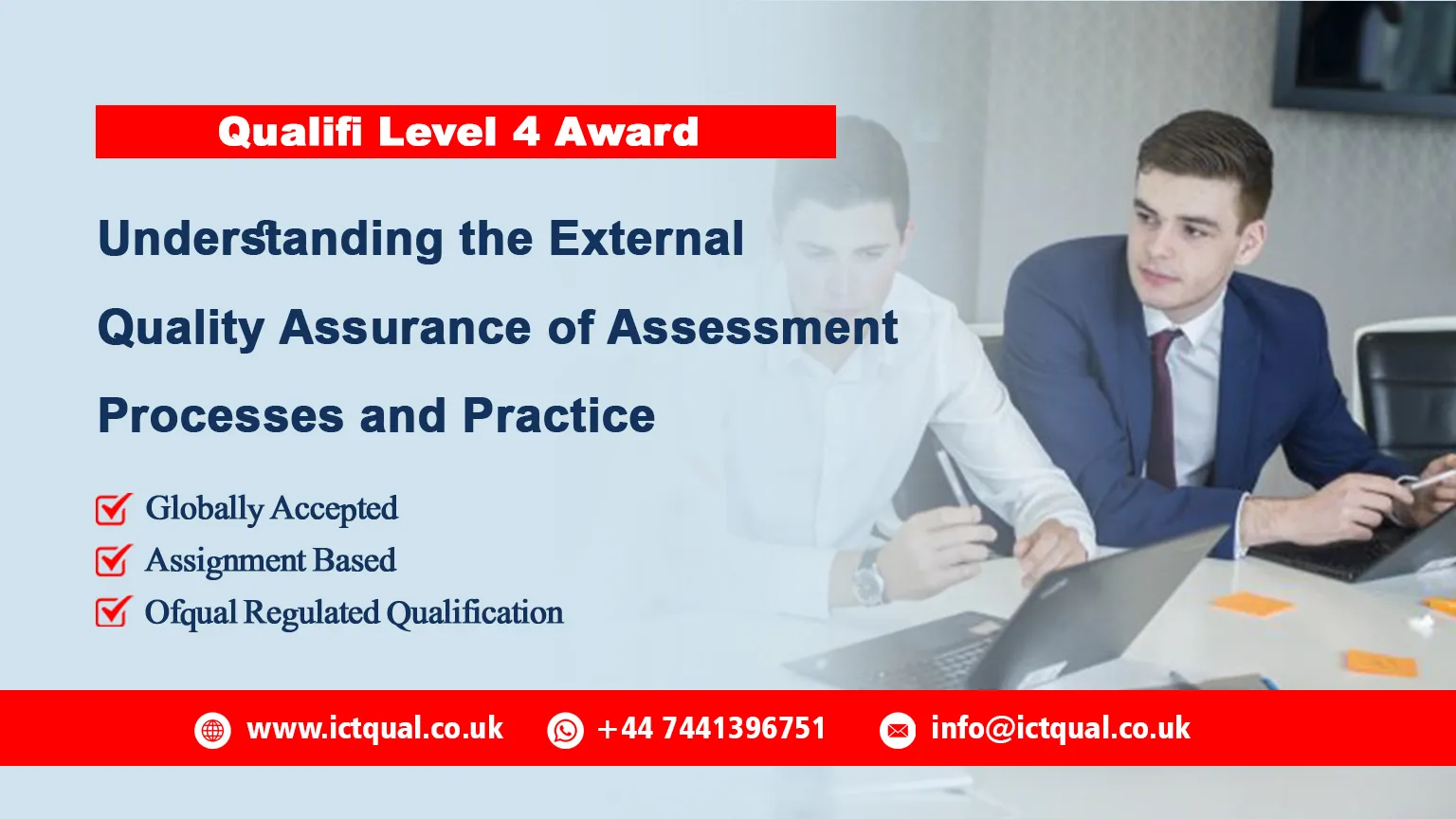 Qualifi Level 4 Award in Understanding the External Quality Assurance of Assessment Processes and Practice