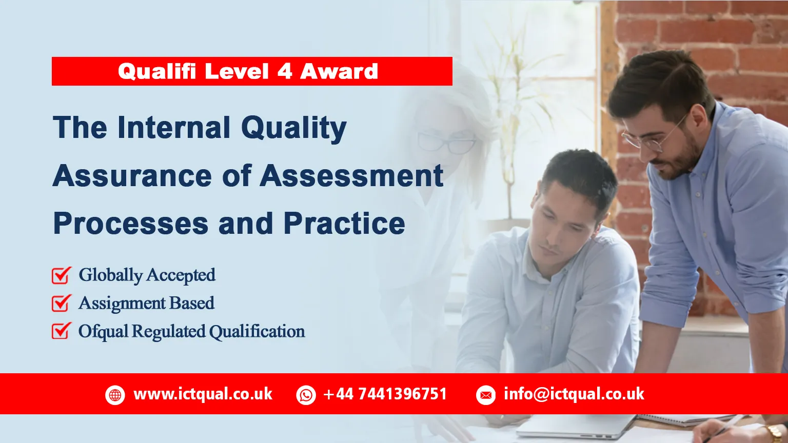 Qualifi Level 4 Award in the Internal Quality Assurance of Assessment Processes and Practice