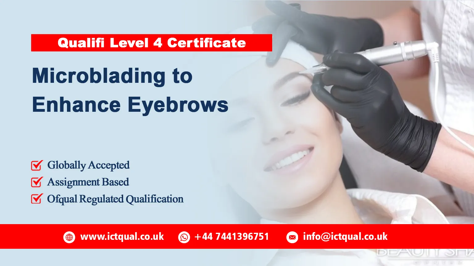 Qualifi Level 4 Certificate in Microblading to Enhance Eyebrows