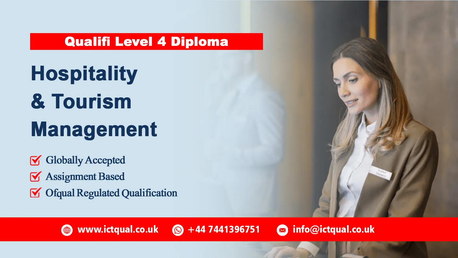 Qualifi Level 4 Diploma in Hospitality and Tourism Management