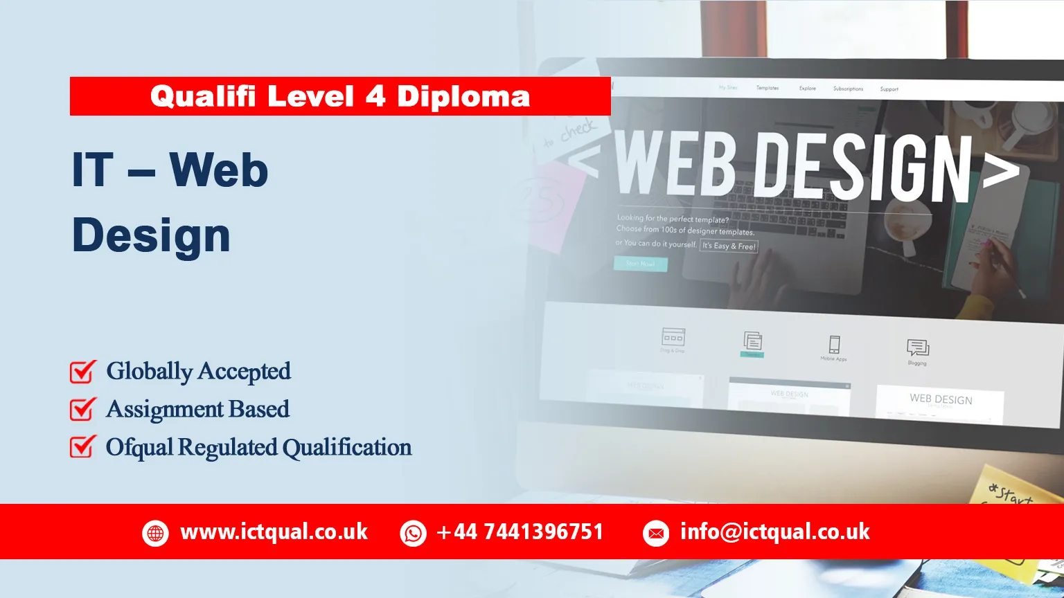 Qualifi Level 4 Diploma in IT – Web Design