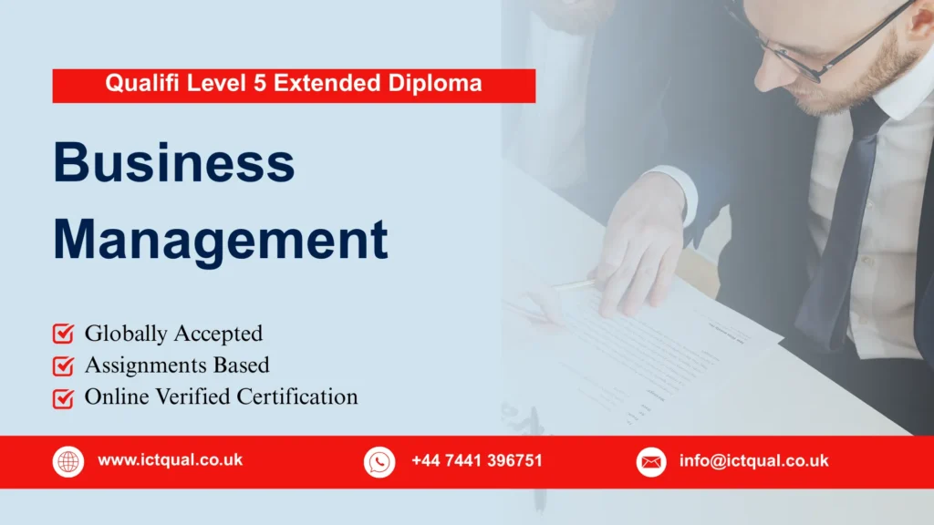 Qualifi Level 5 Extended Diploma in Business Management