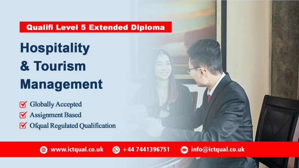 Qualifi Level 5 Extended Diploma in Hospitality and Tourism Management