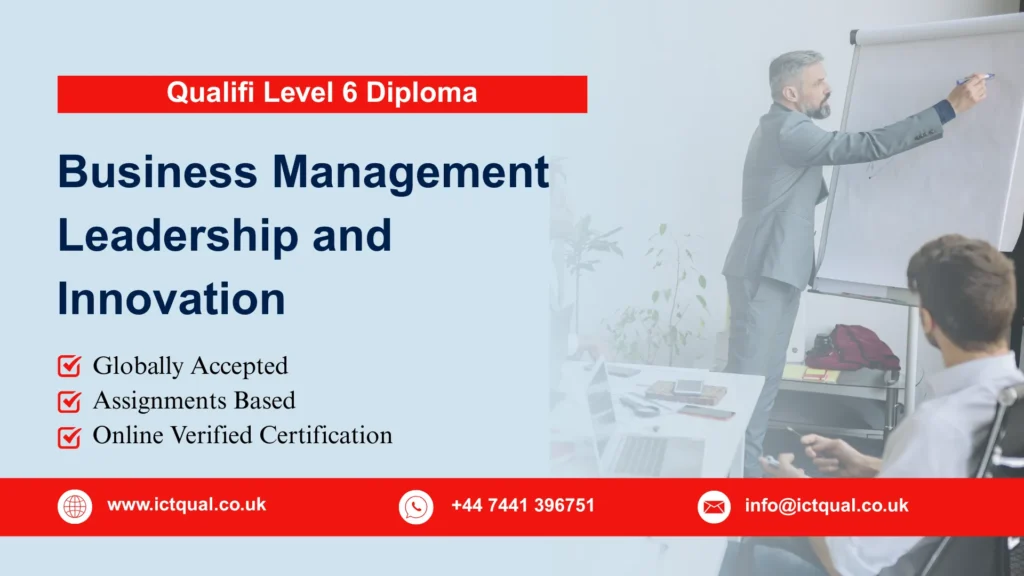 Qualifi Level 6 Diploma in Business Management, Leadership and Innovation
