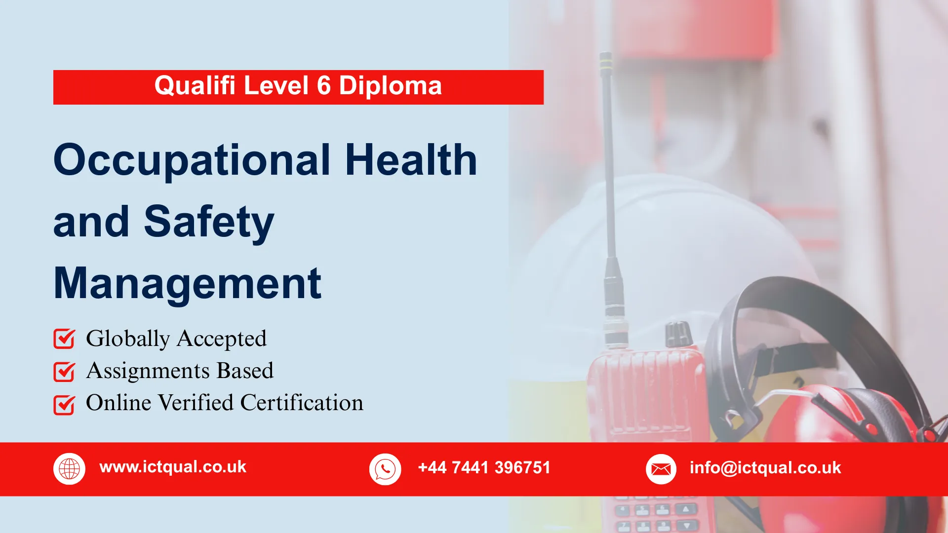 Qualifi Level 6 Diploma in Occupational Health and Safety Management