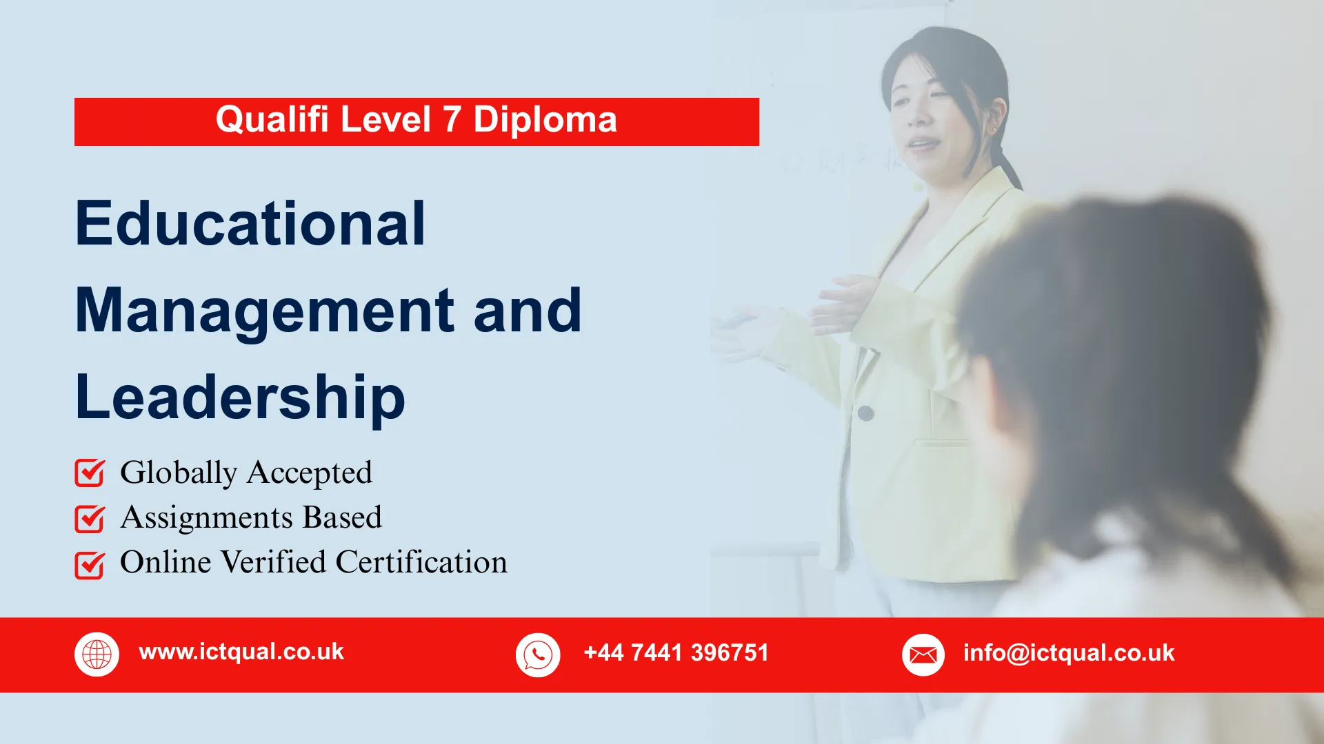 Qualifi Level 7 Diploma in Educational Management and Leadership