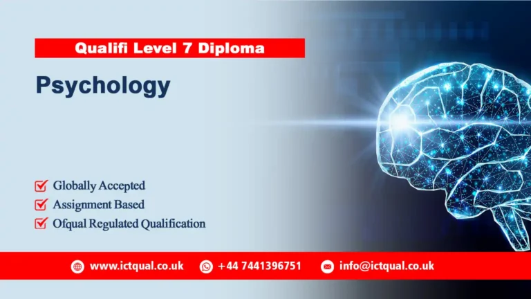 Qualifi Level 7 Diploma in Psychology (610/2064/3)