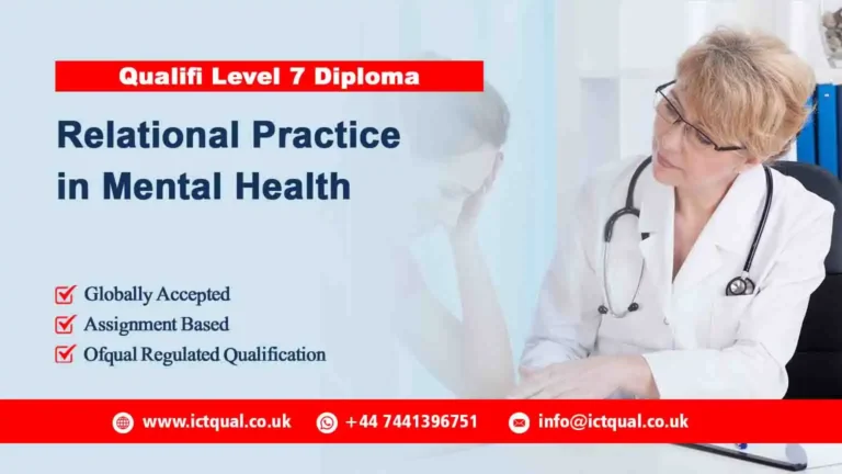 Qualifi Level 7 Diploma in Relational Practice in Mental Health