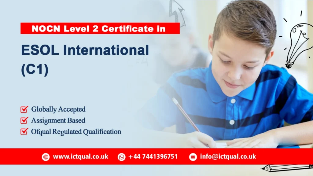 NOCN Level 2 Certificate in ESOL International (C1)