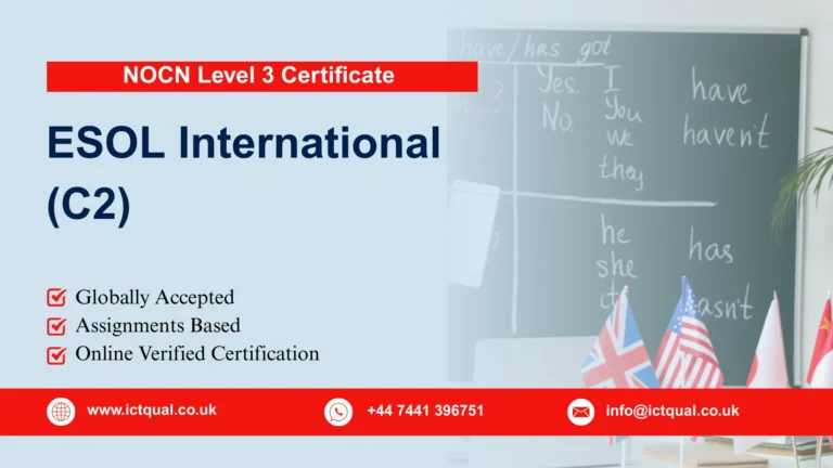 NOCN Level 3 Certificate in ESOL International (C2)