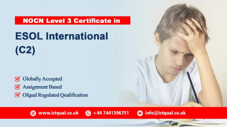 NOCN Level 3 Certificate in ESOL International (C2)