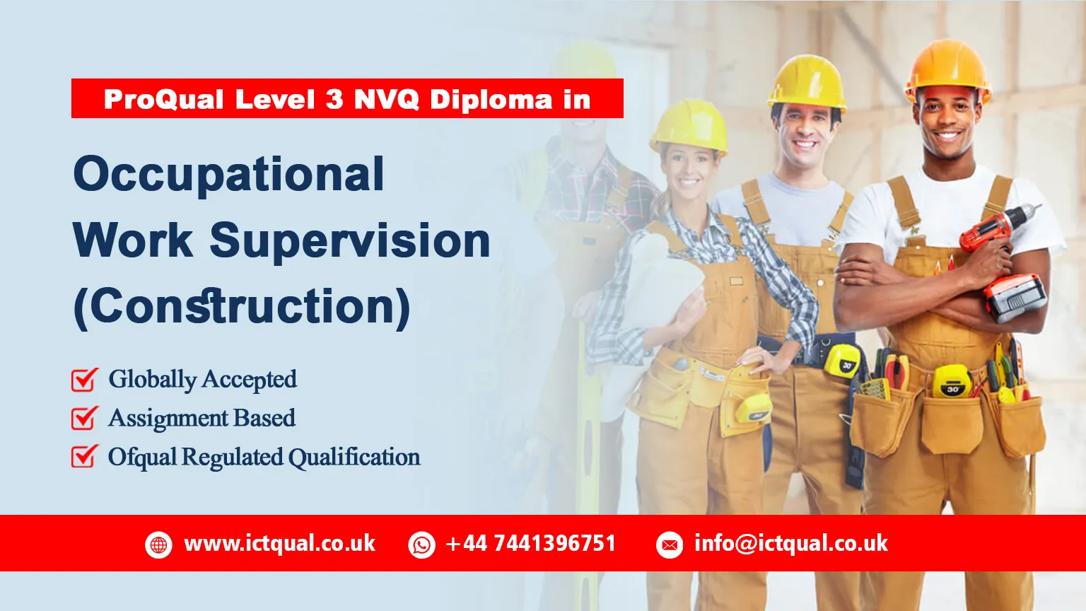 ProQual Level 3 NVQ Diploma in Occupational Work Supervision (Construction)