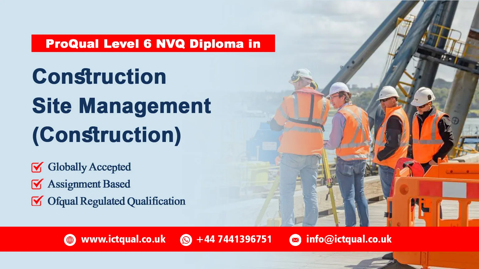 ProQual Level 6 NVQ Diploma in Construction Site Management