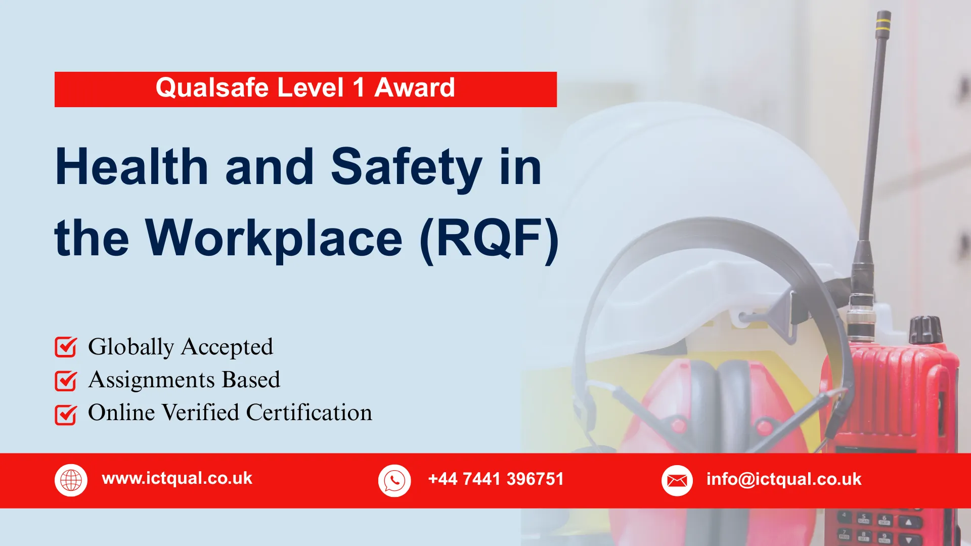 Qualsafe Level 1 Award in Health and Safety in the Workplace (RQF)