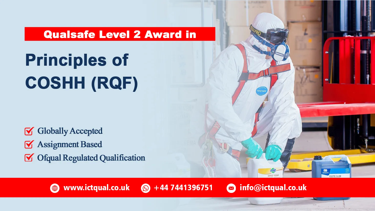 Qualsafe Level 2 Award in Principles of COSHH (RQF)