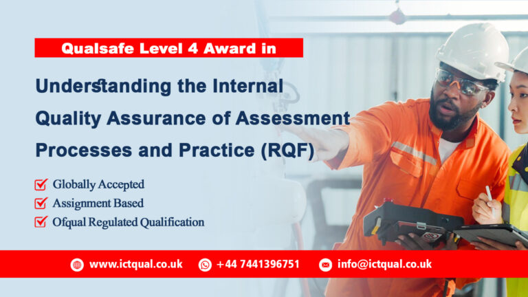 Qualsafe Level 3 Award in Understanding the Principles and Practices of Assessment (RQF)