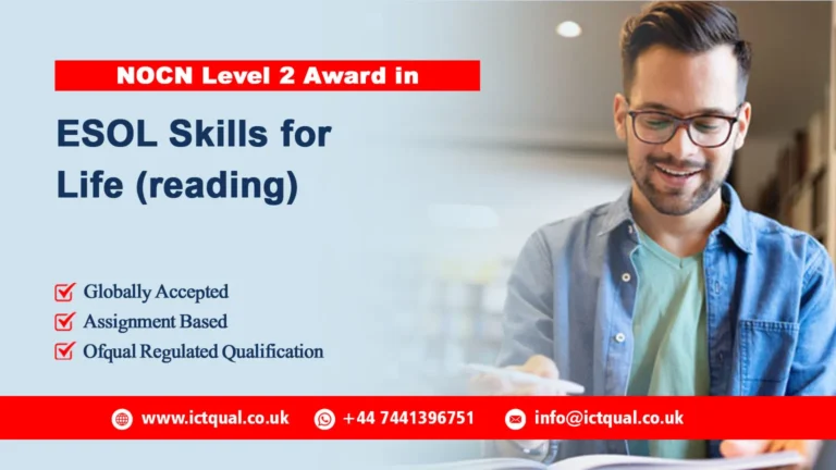 NOCN Level 2 Award in ESOL Skills for Life (reading)