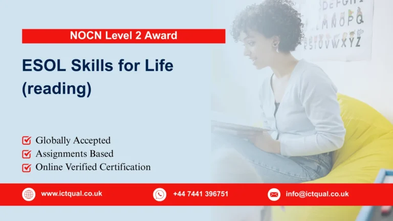 NOCN Level 2 Award in ESOL Skills for Life (reading)