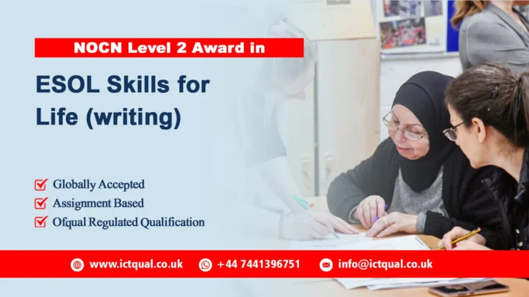 NOCN Level 2 Award in ESOL Skills for Life (writing)