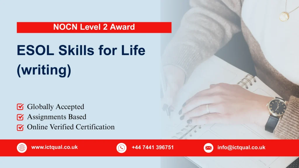 NOCN Level 2 Award in ESOL Skills for Life (writing)