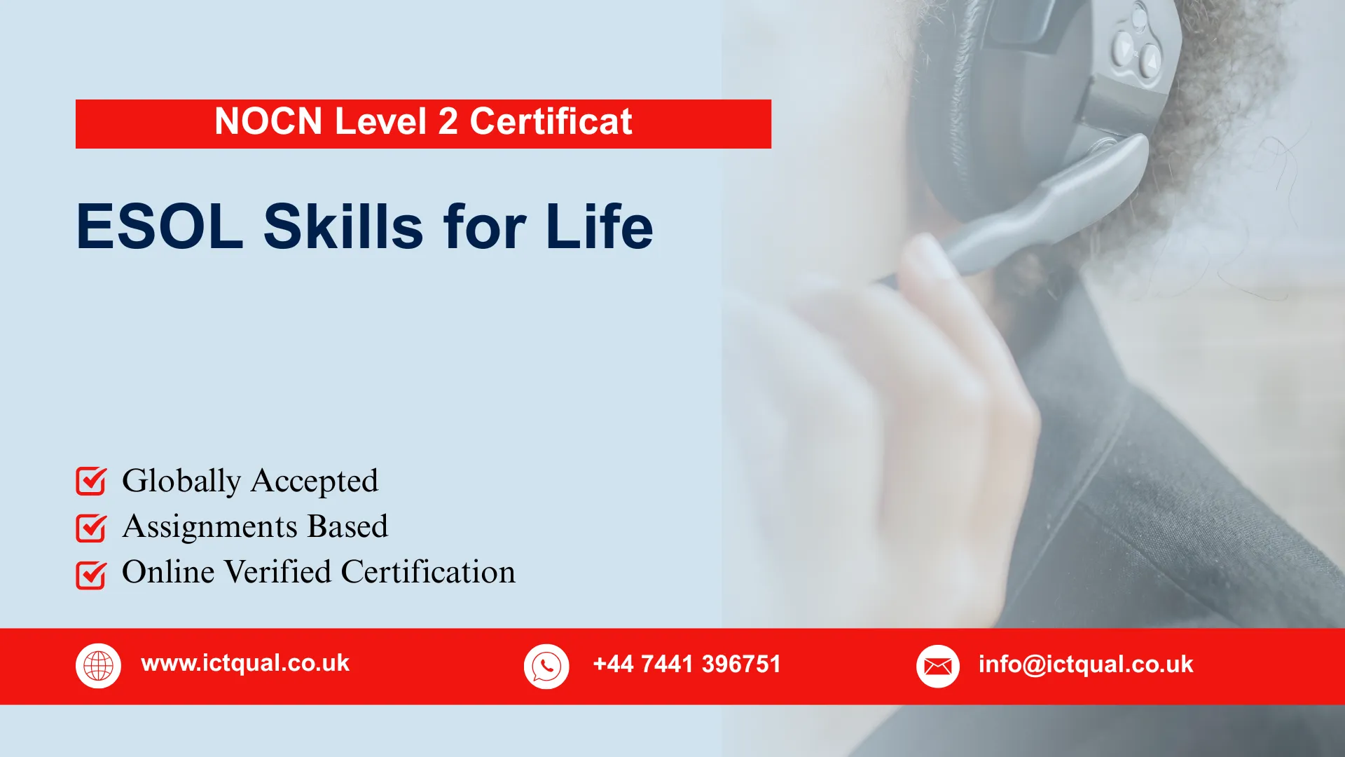 NOCN Level 2 Certificate in ESOL Skills for Life