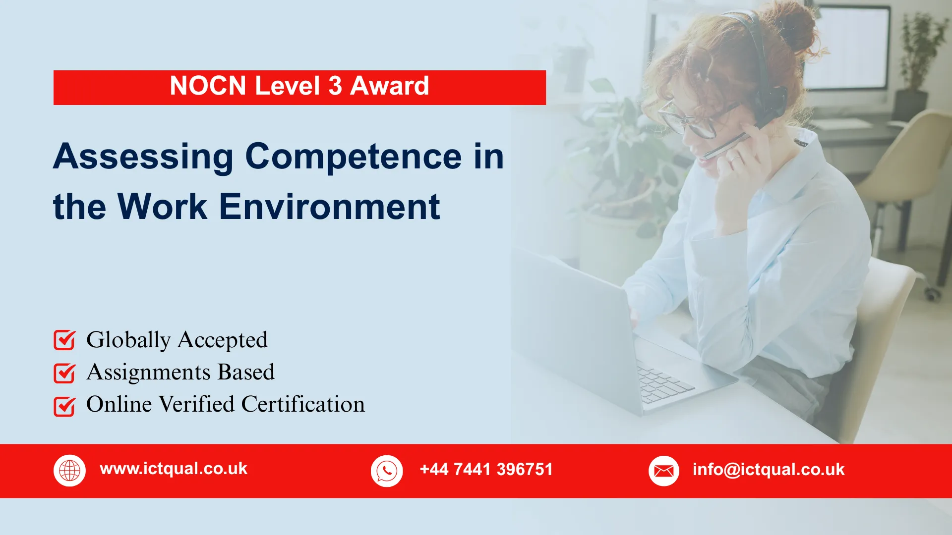 NOCN Level 3 Award in Assessing Competence in the Work Environment