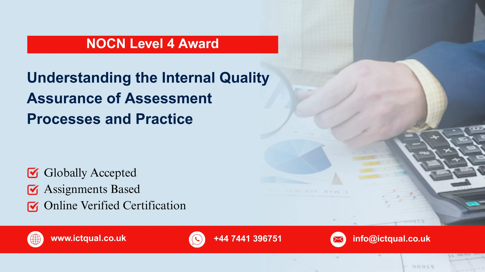 NOCN Level 4 Award in Understanding the Internal Quality Assurance of Assessment Processes and Practice