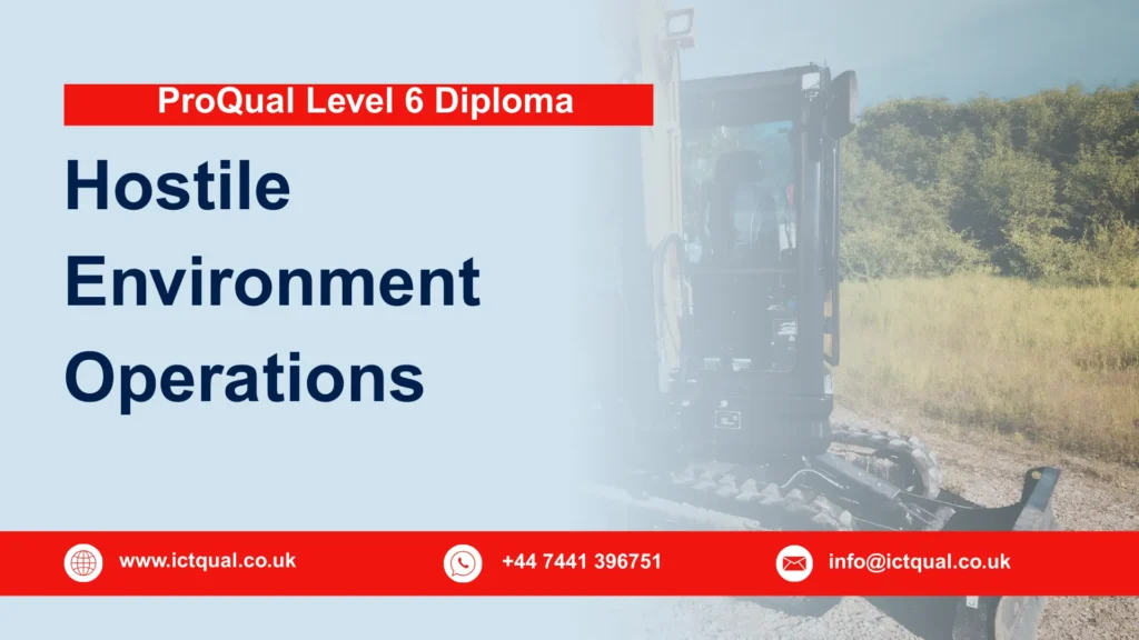 ProQual Level 6 Diploma in Hostile Environment Operations