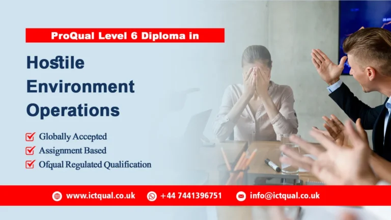 ProQual Level 6 Diploma in Hostile Environment Operations