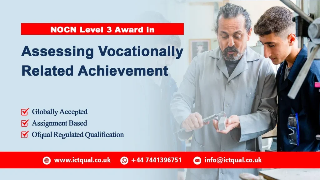 NOCN Level 3 Award in Assessing Vocationally Related Achievement