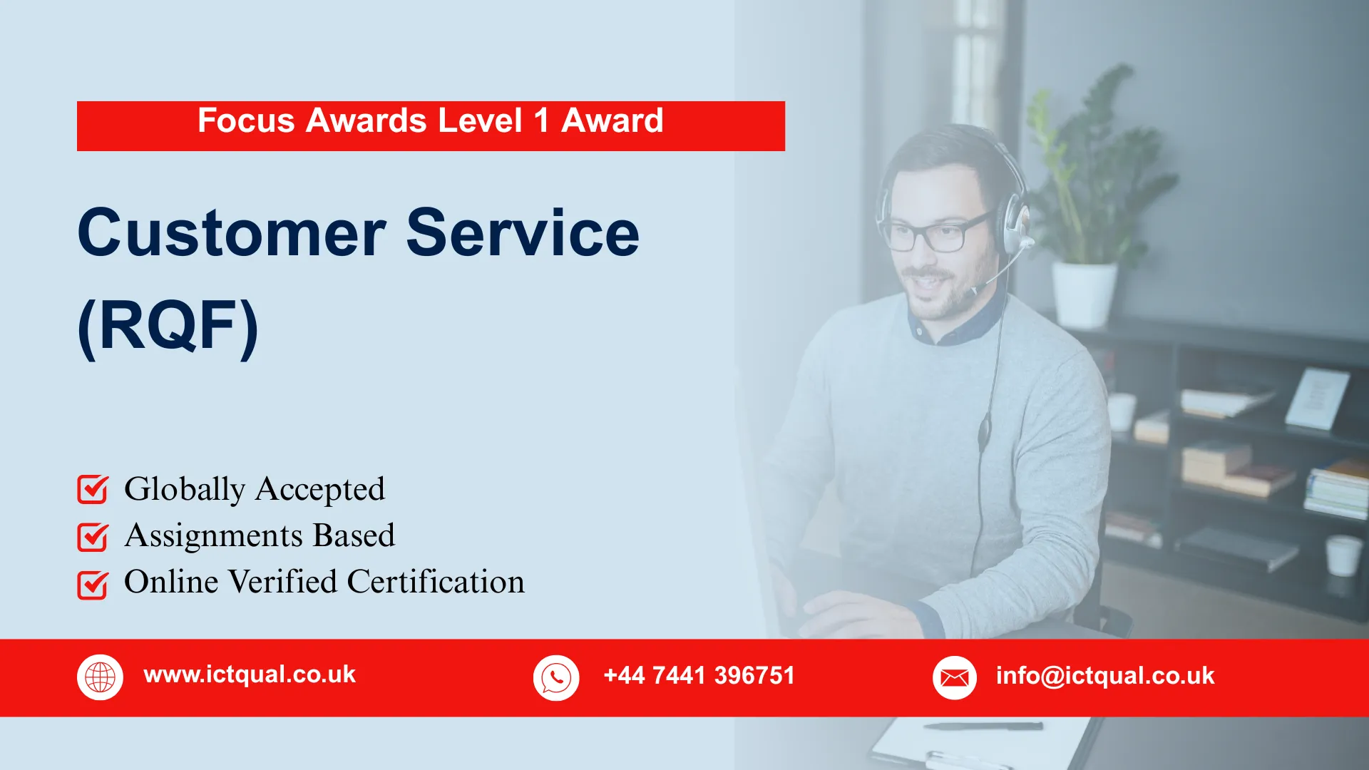 Focus Awards Level 1 Award In Customer Service (RQF)