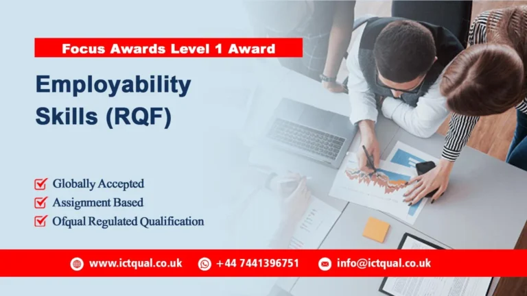 Focus Awards Level 1 Award in Employability Skills (RQF)