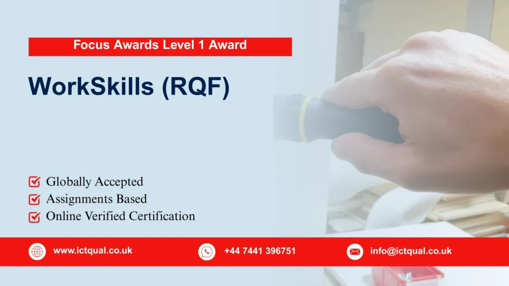 Focus Awards Level 1 Award in WorkSkills (RQF)