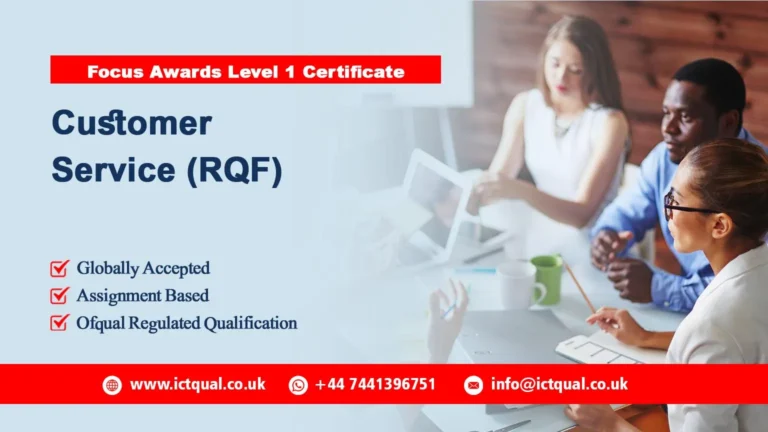 Focus Awards Level 1 Certificate in Customer Service (RQF)