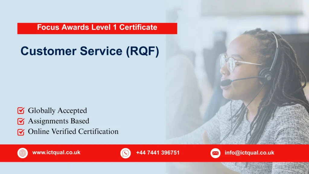 Focus Awards Level 1 Certificate in Customer Service (RQF)