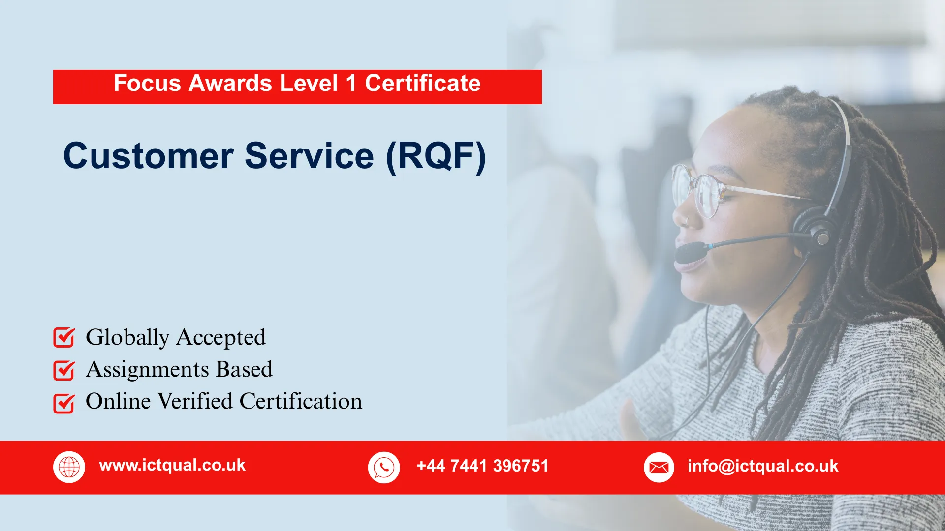 Focus Awards Level 1 Certificate in Customer Service (RQF)