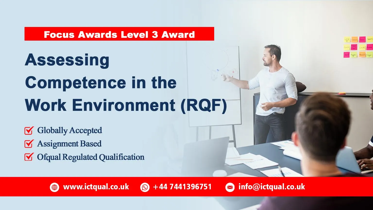 Focus Awards Level 3 Award in Assessing Competence in the Work Environment (RQF)